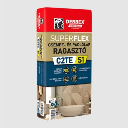 Den Braven SUPERFLEX csempe- és padlólap ragasztó C2TE S1 25kg