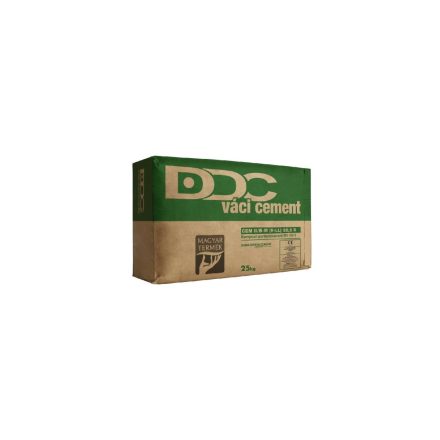 Cement DDC-magyar II/B-M(V-LL) 32,5 R 25 kg, zöld cement, kompozit portlandcement