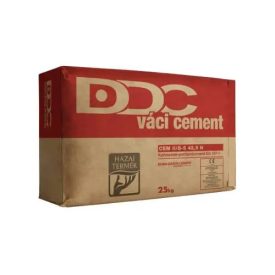 Cement DDC Cem-II/B-S 42,5 N- piros cement-kohósalak-portlandcement-25 kg/zsák