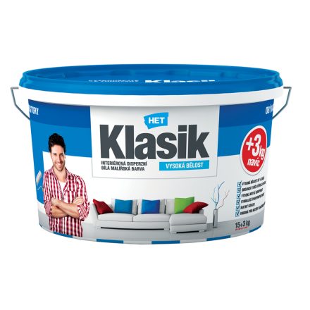 Falfesték Beltéri -Het Klasik- Fehér 18 kg