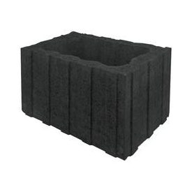 KK Kavicsbeton Bordás kosár 45x30x30cm antracit