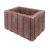 KK Kavicsbeton Bordás kosár 45x30x30 cm - avar