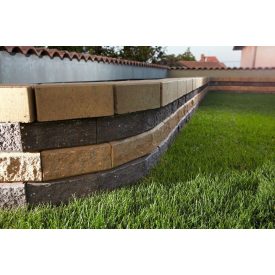 KK Lisszabon támfal 20x15,3/23,1cm 10cm homok