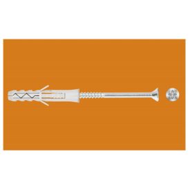   KRX műanyag tipli 8x80mm - süllyesztett PZ fejű facsavarral 5x60mm - 158-KRX085060