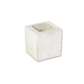   Leier MODERN kerítéskő natúr félkő (20x20x20) törtfehér