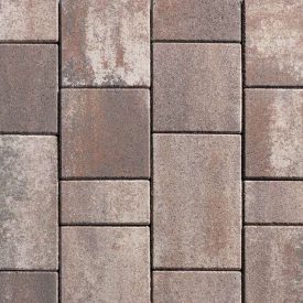   Leier Térkő Taverna 6cm N+F (10x20,20x20,30x20) bazaltbarna melír.