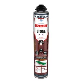   Zettex Stone Fix gyors ragasztóhab 750 ml PISZTOLYOS - PTH Rapid Dryfix téglához is