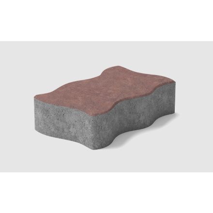 MB Stone Hullámkő 24x12x6 cm Vörös