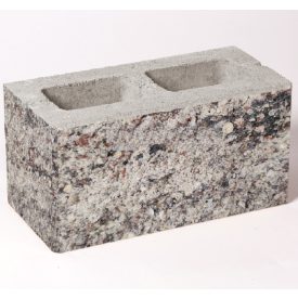   Architektura kerítéskő normál 20x40x20 cm - kagylóhéj satírozott 