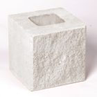  Architektura kerítéskő félkő 20x20x20 cm - törtfehér