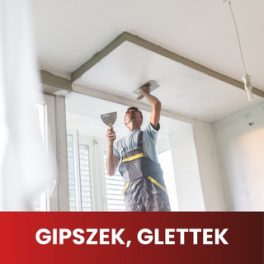 Gipszek, Glettek