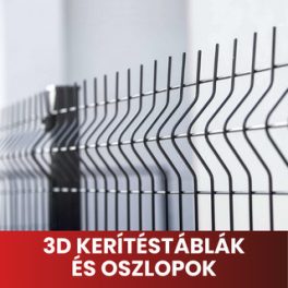3D kerítéstáblák és oszlopok