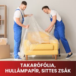 Takarófólia, hullámpapír, sittes zsák