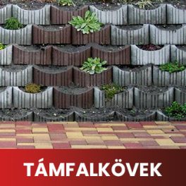 Támfalkövek, növényedények