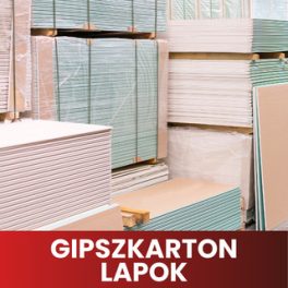 Gipszkarton lapok