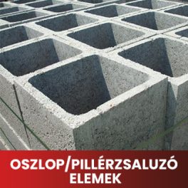 Oszlop/pillérzsaluzó elemek