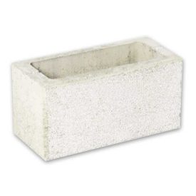   Leier Modern kerítéskő finomszórt normál (20x40x20) - törtfehér