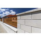 Leier Modern kerítéskő finomszórt normál (20x40x20) - törtfehér