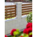 Leier Modern kerítéskő finomszórt félkő (20x20x20) - törtfehér 