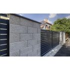 Leier Modern kerítéskő natúr félkő (20x20x20) - anyagszürke